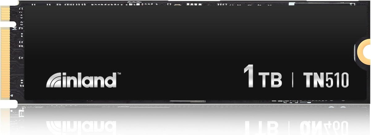 INLAND 1TB TN510 NVMe SSD Internal Solid State Drive - Gen 5x4, PCIe5.0 M.2 2280, seq. Read Speed up to 10,000 MB/s, for AI Applications, Gaming, and Video Editing
