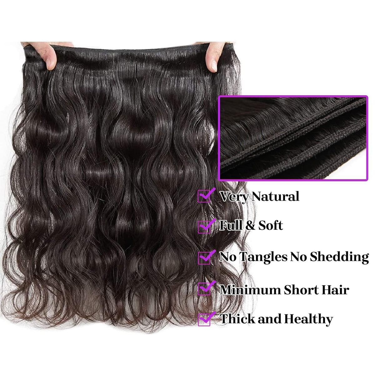 12A Body Wave Human Hair 4 Bundles 18 20 22 24 Inch 100% Remy Virgin Hair Weaves Extensions Body Wave Bundles Human Hair Soft And Silky Natural Black