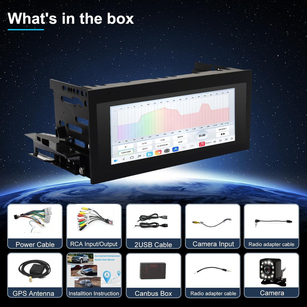 QLED Radio for Chevy GMC Buick Cadillac 1995 1996 1997 1998 1999 2000 2001 2002,8 core Touch Screen Stereo Upgrade,Wireless carplay & Android Auto,Free Backup Camera