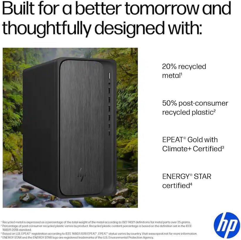 HP Secure & Productive Business Tower Desktop, AMD 8-Core Ryzen 7(Beat Intel Core i9-11900K), 8GB DDR5 RAM, 756GB Storage(256GB SSD & 500GB HDD), HDMI + DP, RJ-45, USB-C, Windows 11 Pro