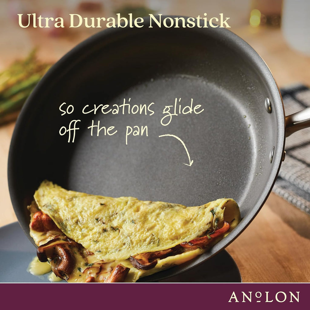 Anolon Advanced Home Hard-Anodized Nonstick 11-Piece Cookware Set (Bronze)