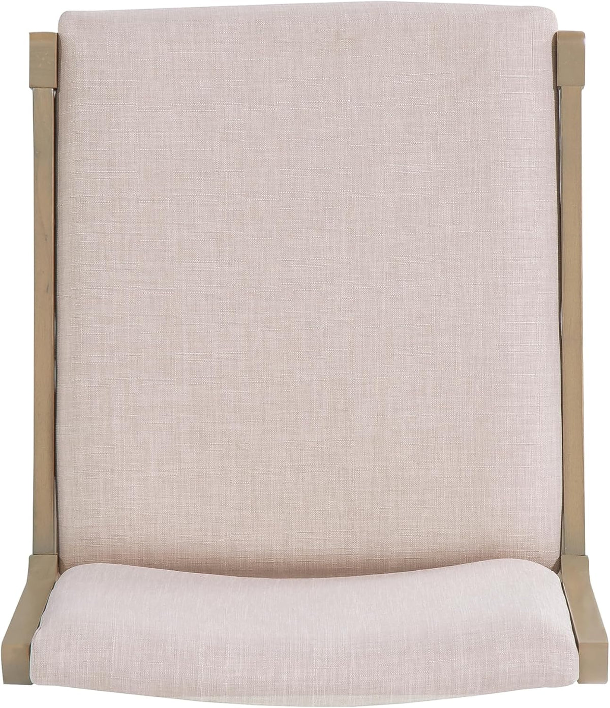 Christopher Knight Home Dean Rubber Wood Dining Chairs Set of 6, Modern Upholstered Dining Chairs, Armless Kitchen Chairs, Dining Room Living Room Accent Chair for Extra Seat, Light Natural+Beige