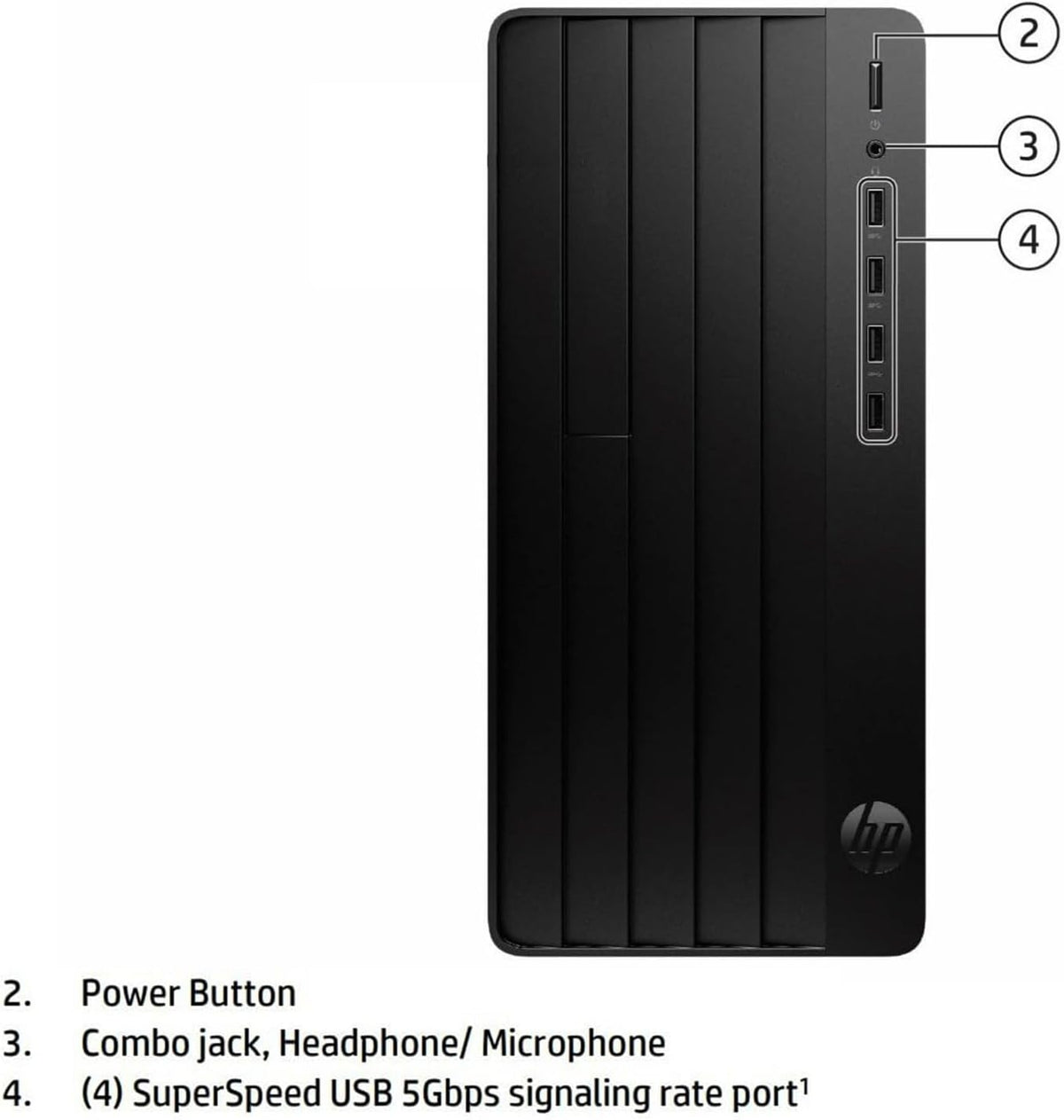 HP Desktop Computer Tower PC - Intel i5-12500T 6-Core, 32GB DDR4 RAM, 1TB PCIe SSD, Windows 11 Home, WiFi, Bluetooth, HDMI, Business Ready with Keyboard Mouse, Jet Black