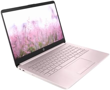HP Portable 13.8" HD IPS Laptop, Intel Celeron N Processor Up to 2.78GHz, 4GB DDR4, 64GB SSD, HDMI, RJ45, Webcam, Bluetooth, Windows 11, Pastel Pink(Renewed)