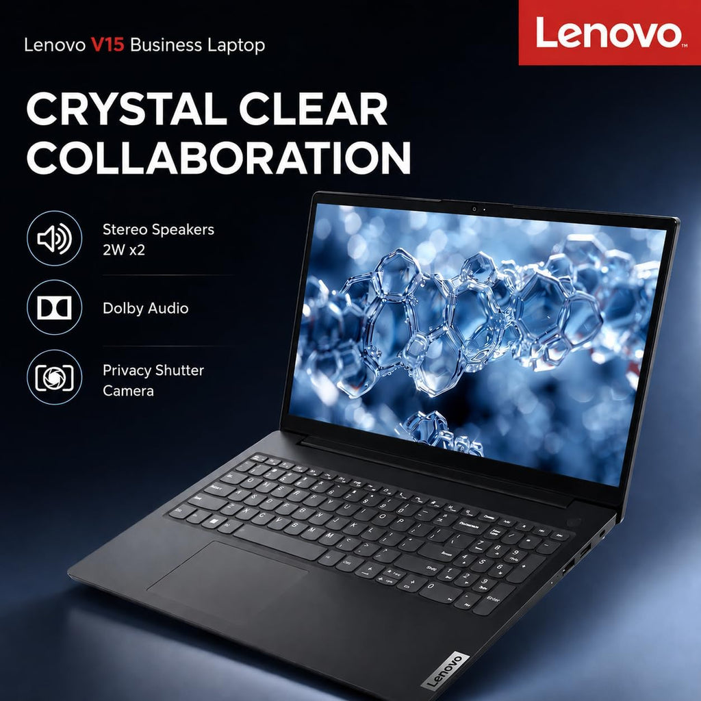 Lenovo New V15 Business and Student Laptop, AMD Ryzen 3 7000 Series(Beat i7-1160G7), 16GB DDR5 RAM, 256GB PCIe SSD, 15.6" FHD IPS Display, Ethernet Port RJ-45, Windows 11 Pro, Black