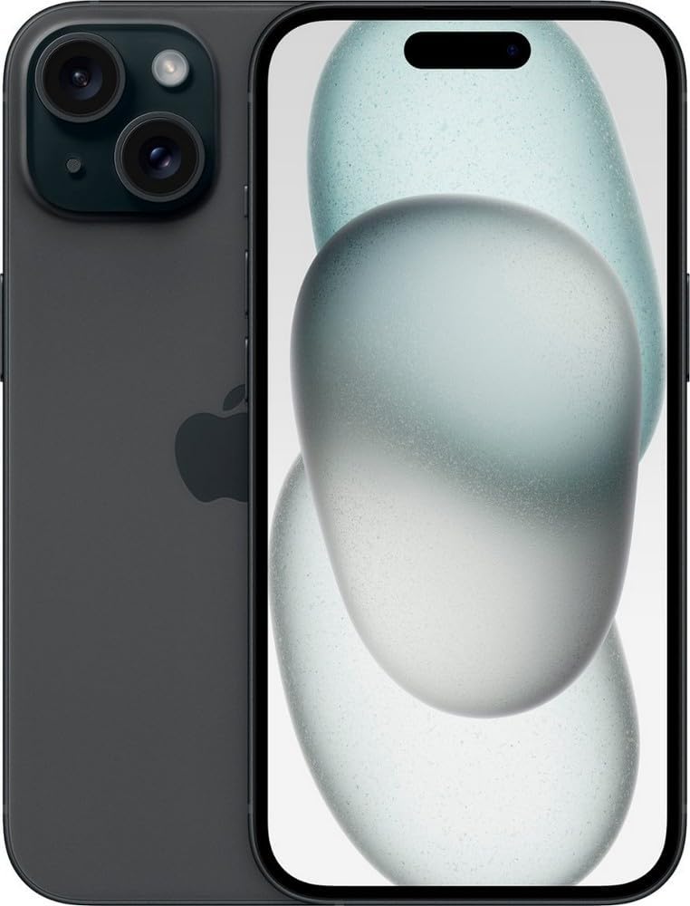 Apple iPhone 15 Plus, 128GB, Black - Unlocked (Renewed Premium)