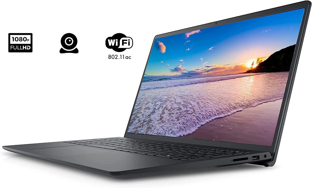 Dell Inspiron 15 3511 Laptop, 15.6" FHD Touchscreen, Intel Core i5-1035G1, 12GB RAM, 256GB PCIe NVMe M.2 SSD, SD Card Reader, Webcam, HDMI, WiFi, Windows 11 Home, Black