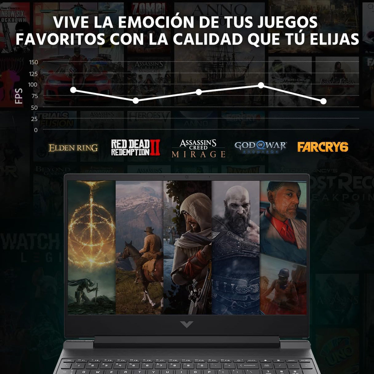HP NVIDIA GeForce RTX 4050 Laptop Gamer Victus 13420H 16GB RAM 512GB SSD 15.6" Windows 11 Home English Keyboard