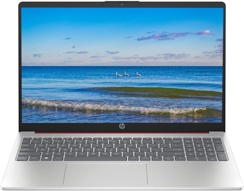 HP 2024 Portable 15'' HD Micro-Edge IPS Laptop, Intel Pentium Processor Up to 3.68GHz, 16GB DDR4, 128GB SSD, HDMI, Webcam, Ultra-Fast 6th Gen WiFi, Windows 11 OS, Dale Red (Renewed)