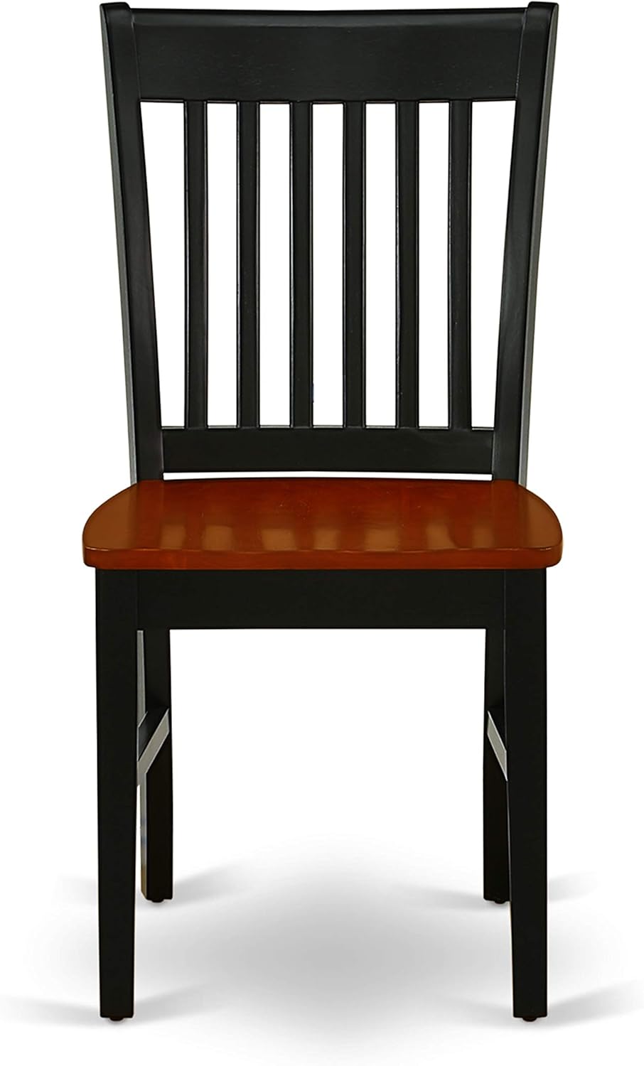 East West Furniture PFNO9-BCH-W 9 Piece Dining Room Table Set Includes a Square Kitchen Table with Butterfly Leaf and 8 Dining Chairs, 54x54 Inch, Black & Cherry