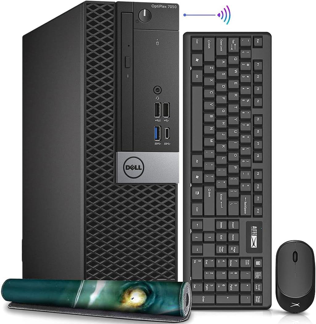 Dell OptiPlex 7050 Desktop Computers PC,Intel Core i7-6700 3.4GHz,16GB RAM, 512GB M.2 NVMe SSD+2TB HDD,Intel AX200 Built-in WiFi 6, BT 5.2, HDMI, Windows 11 Pro (Renewed)