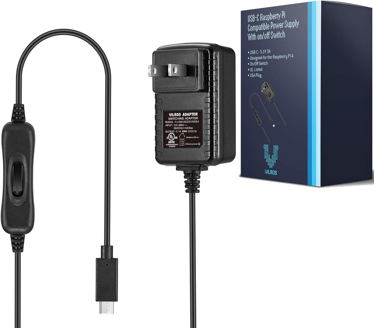Vilros Raspberry Pi 4 Complete Starter Kit- Includes Raspberry Pi 4 Board, Fan Cooled Case, 64GB Preloaded Micro SD Card and More (4GB, Clear Transparent Case)