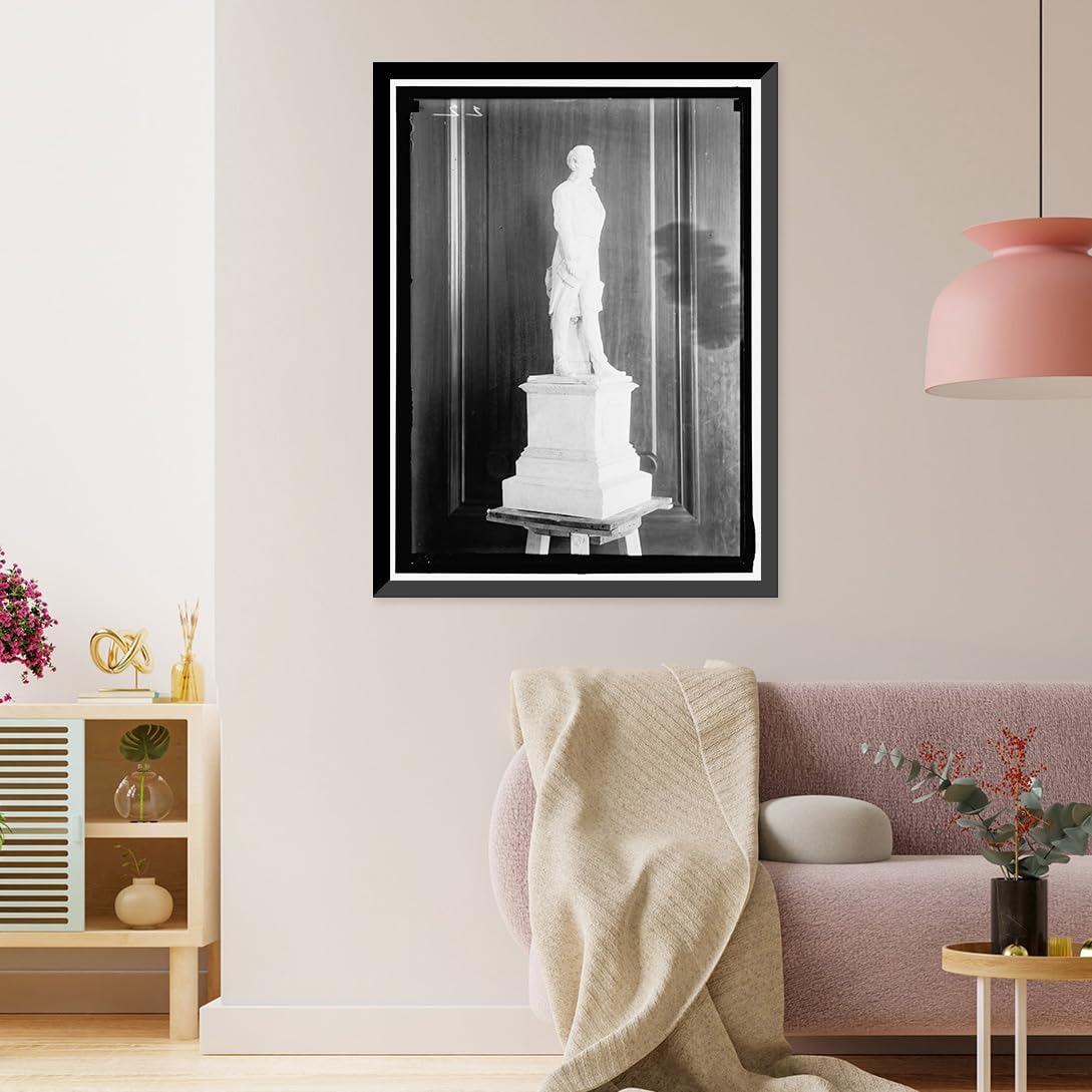 MODEL FOR UNIDENTIFIED STATUE - 2 Classic Wall Art Print | Classic Period Photo | Framed Art Gift | 17x22