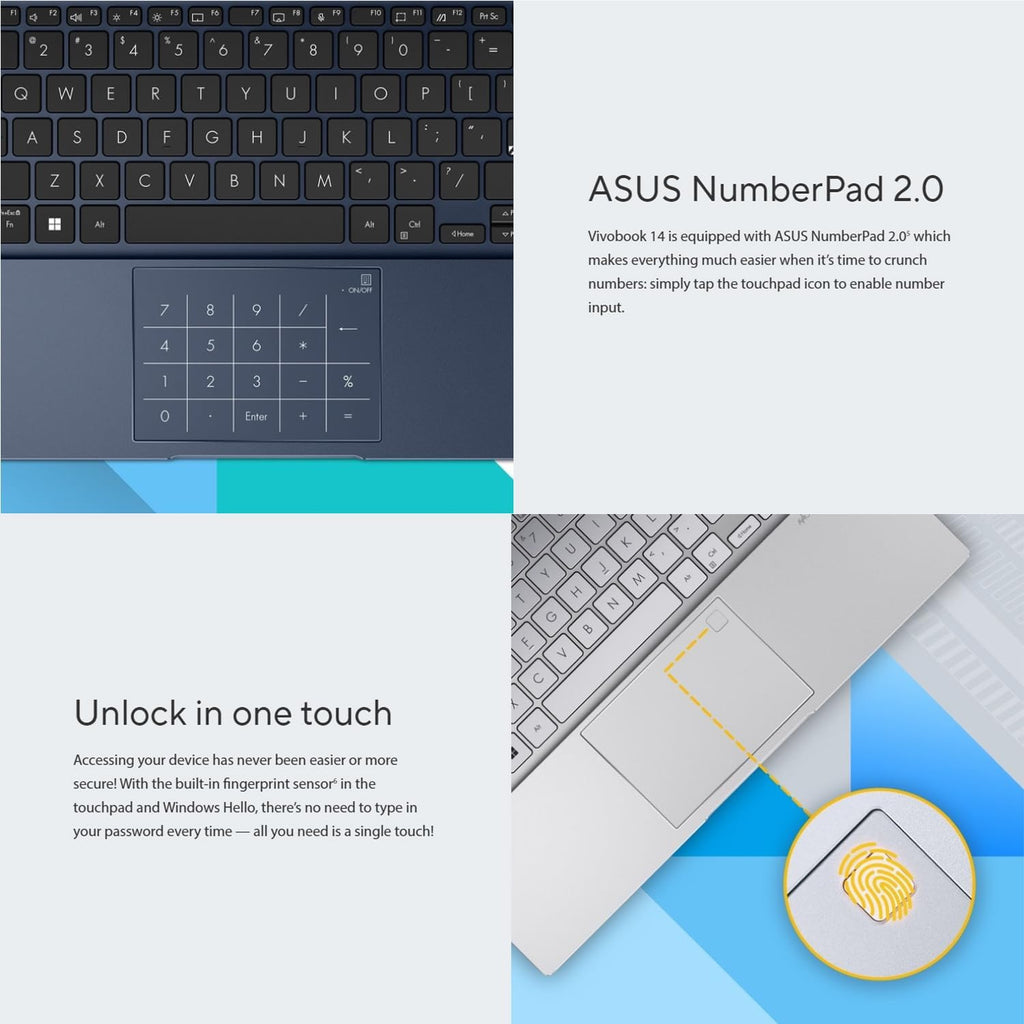 ASUS VivoBook Laptop 2026 Edition | Intel 13th Gen 6-Core Processor Up to 4.5GHz (Beat i7-1195G7) | 16GB RAM | 256GB PCIe SSD | 14" FHD Display | Bluetooth | HDMI | Thin & Light | Win 11 w/o Mouse