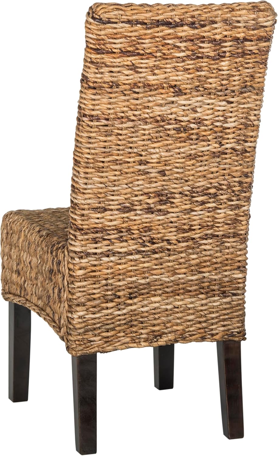 SAFAVIEH Home Collection Avita Natural Rattan & Abaca Wicker Dining Chair Set of 2, Coastal Woven Dining Chairs with Pine Wood Legs, 18-Inch Seat Height (SEA8012A-SET2)