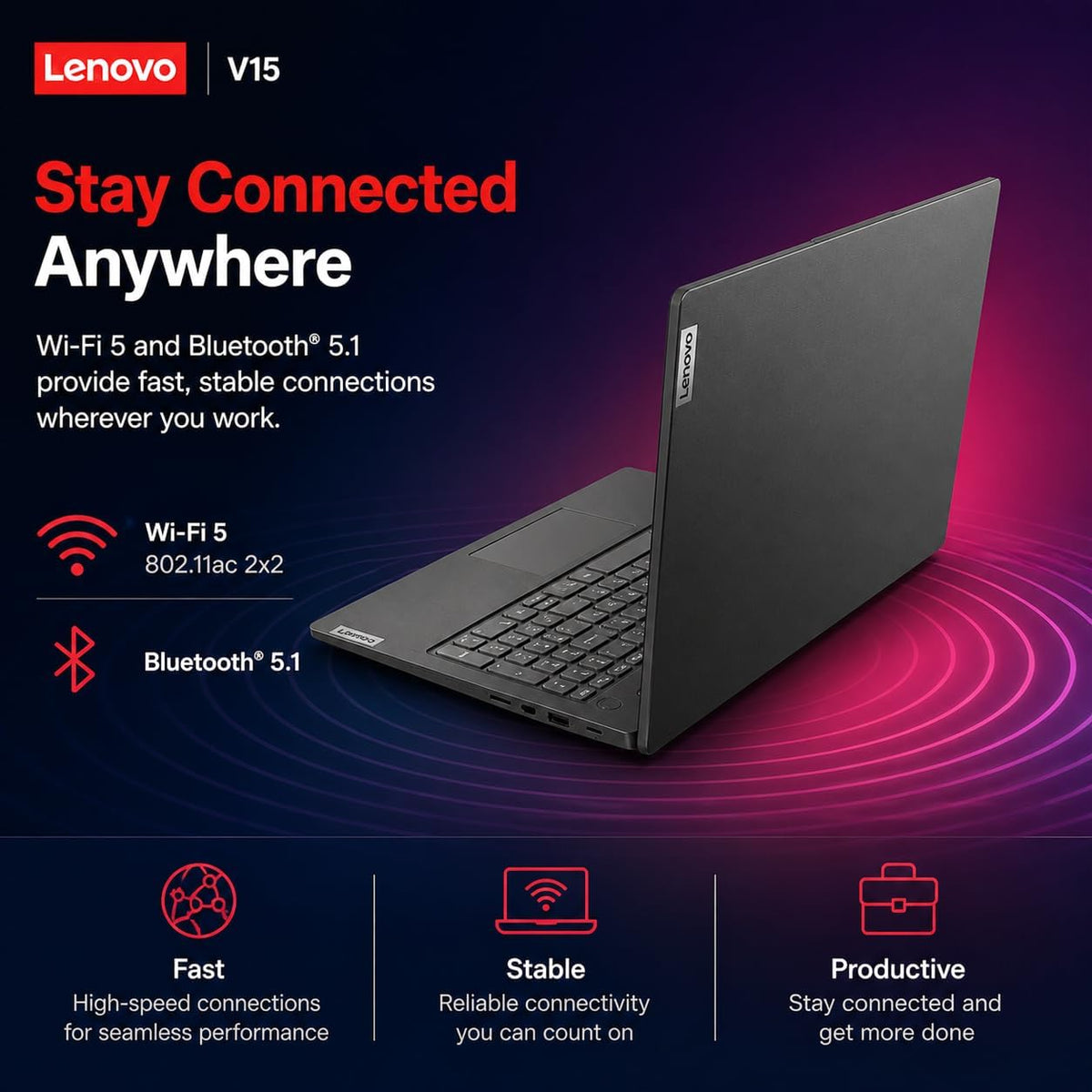 Lenovo 2026 Newly Released Business Laptop with MS 365 for the Web, AMD Ryzen 3 7000-Series CPU, 16GB DDR5, 256GB PCIE, 15.6" FHD Display, Fast Charging Speed, 14.5-Hour Battery Life, Windows 11 Pro