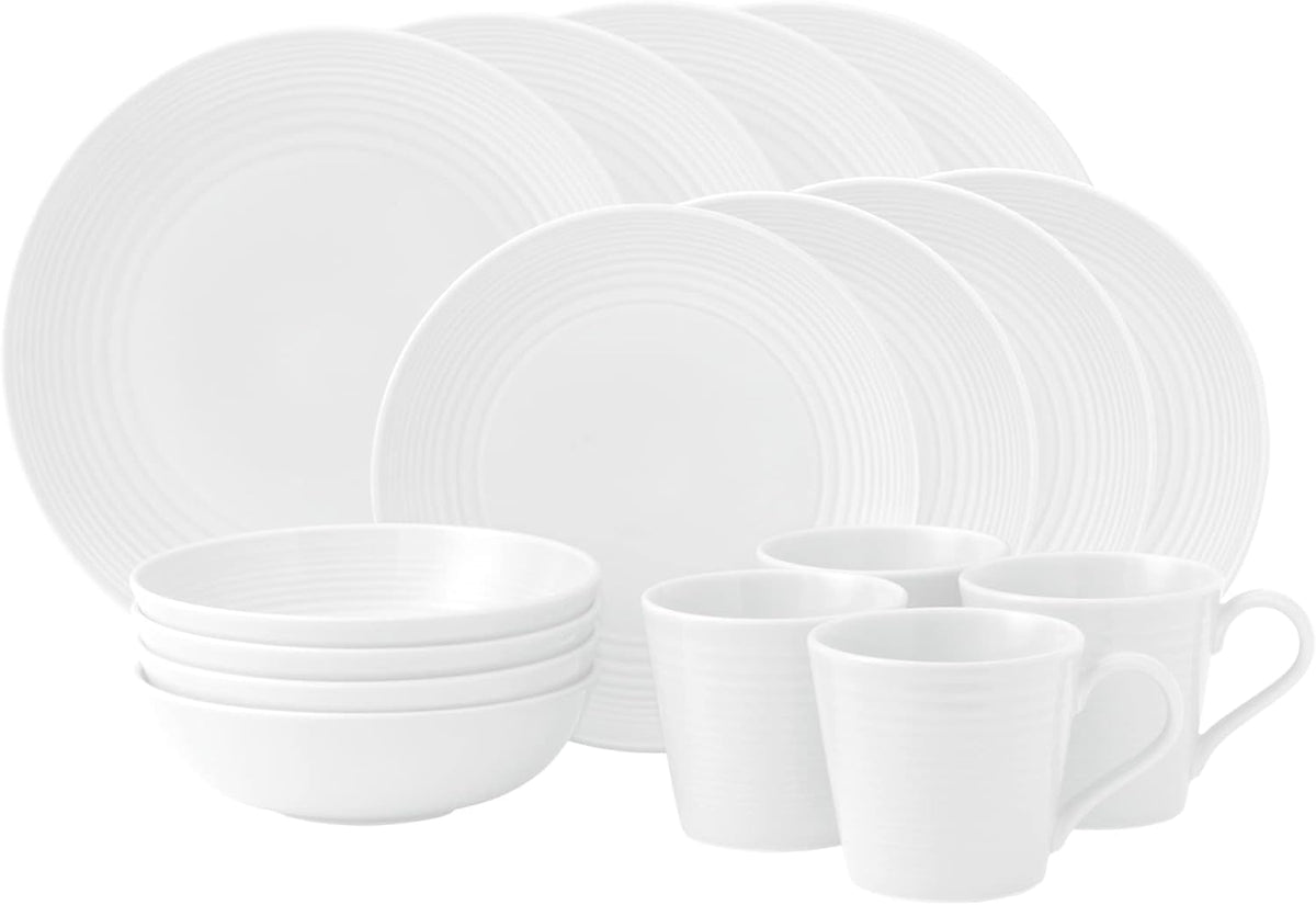 Royal Doulton Exclusively for Gordon Ramsay Maze White 16-Piece Dinnerware Set