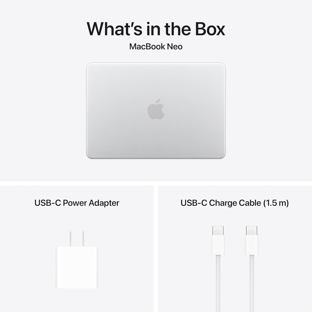 Apple 2026 MacBook Neo 13-inch Laptop with A18 Pro chip: Built for AI and Apple Intelligence, Liquid Retina Display, 8GB Unified Memory, 256GB SSD Storage, 1080p FaceTime HD Camera; Silver