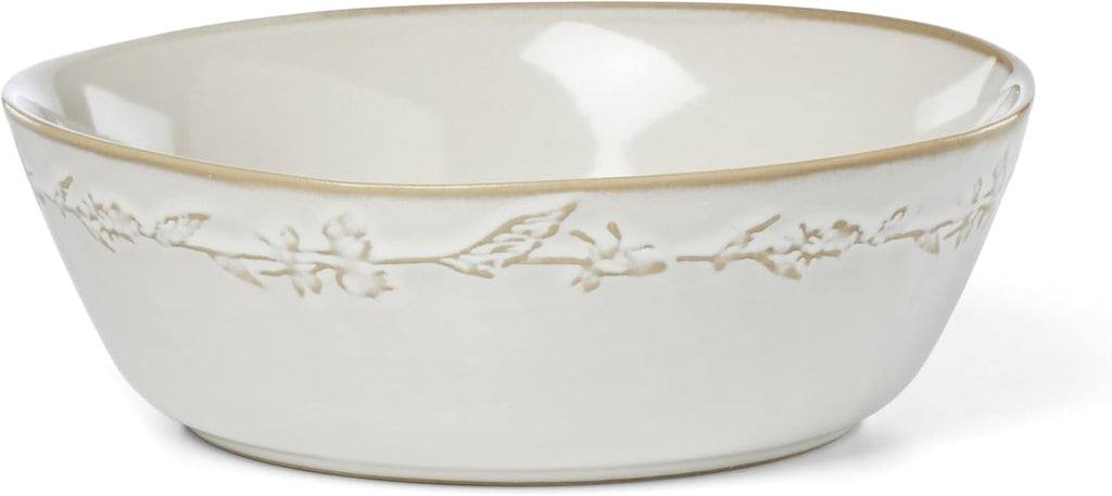 Lenox Dinnerware Set, Homespun 16-Piece Set, Service For 4, Stoneware Material, Dishwasher & Microwave Safe, Home And Kitchen, Dishes, Kitchen And Dining, Plates And Bowls Sets (White, 16 Pieces)