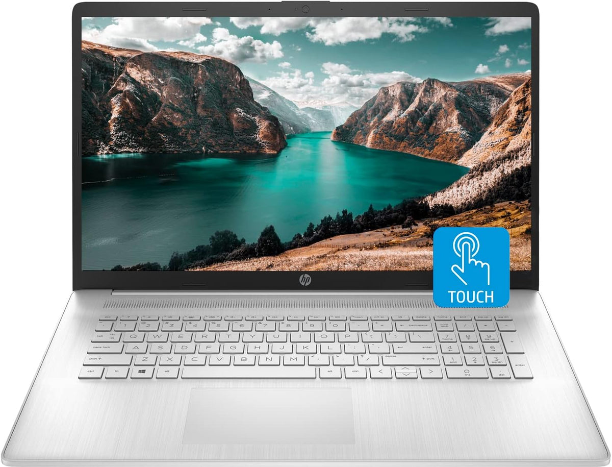 HP 17 Laptop, 17.3" HD+ Touchscreen, Intel Core i7-1255U Processor, 32GB RAM, 1TB SSD, Webcam, HDMI, Backlit Keyboard, Wi-Fi, Windows 11 Home, Silver