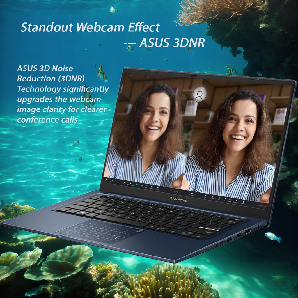 ASUS VivoBook Laptop 2026 Edition | Intel 13th Gen 6-Core Processor Up to 4.5GHz (Beat i7-1195G7) | 16GB RAM | 256GB PCIe SSD | 14" FHD Display | Bluetooth | HDMI | Thin & Light | Win 11 w/o Mouse