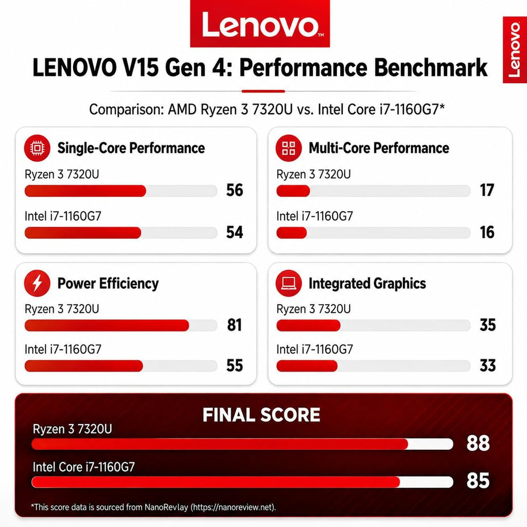 Lenovo New V15 Business and Student Laptop, AMD Ryzen 3 7000 Series(Beat i7-1160G7), 16GB DDR5 RAM, 256GB PCIe SSD, 15.6" FHD IPS Display, Ethernet Port RJ-45, Windows 11 Pro, Black