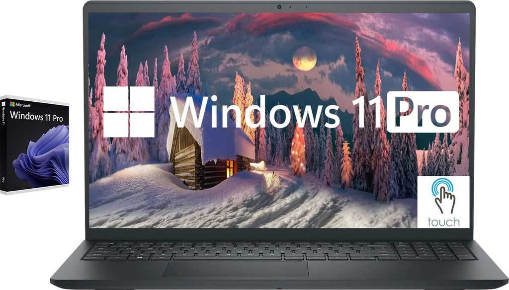 Dell Inspiron Touchscreen Laptop, 15.6" Business & Student Laptop Computer, Windows 11 Pro Laptop 16GB RAM 1TB SSD, Intel i5-1155G7 Processor, Full HD IPS Display, Numeric Keypad, Carbon Black