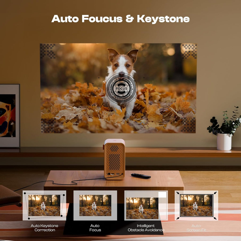 Caydo P1 Art Projector with Exclusive Drawing App for Artists, Portable Auto Focus & Keystone LED Projector for Drawing and Tracing, 4K Support, 100'' Display, Compatible with iOS/Android, Upgraded