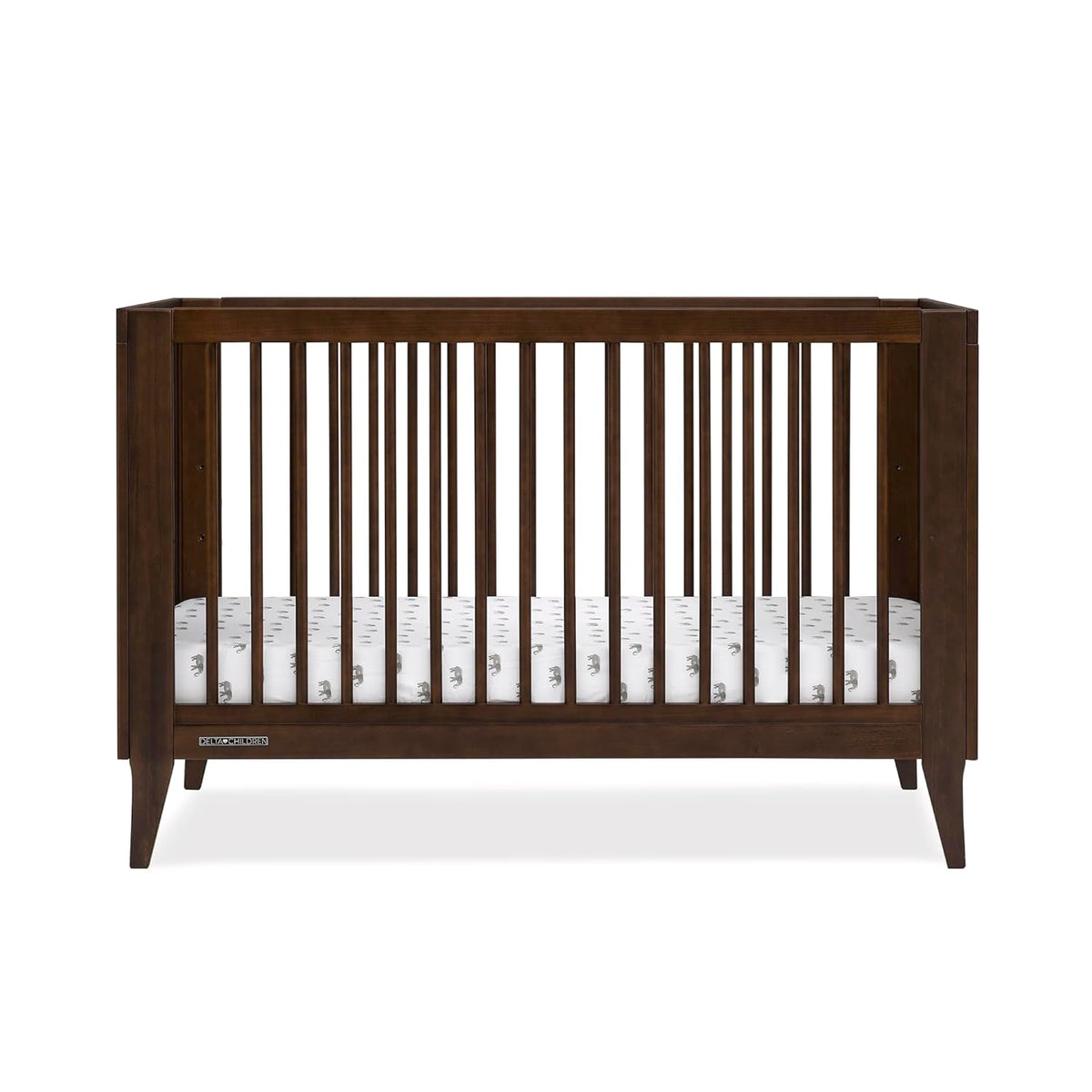 Delta Children Ollie 4-in-1 Convertible Crib - Greenguard Gold Certified, Walnut Espresso