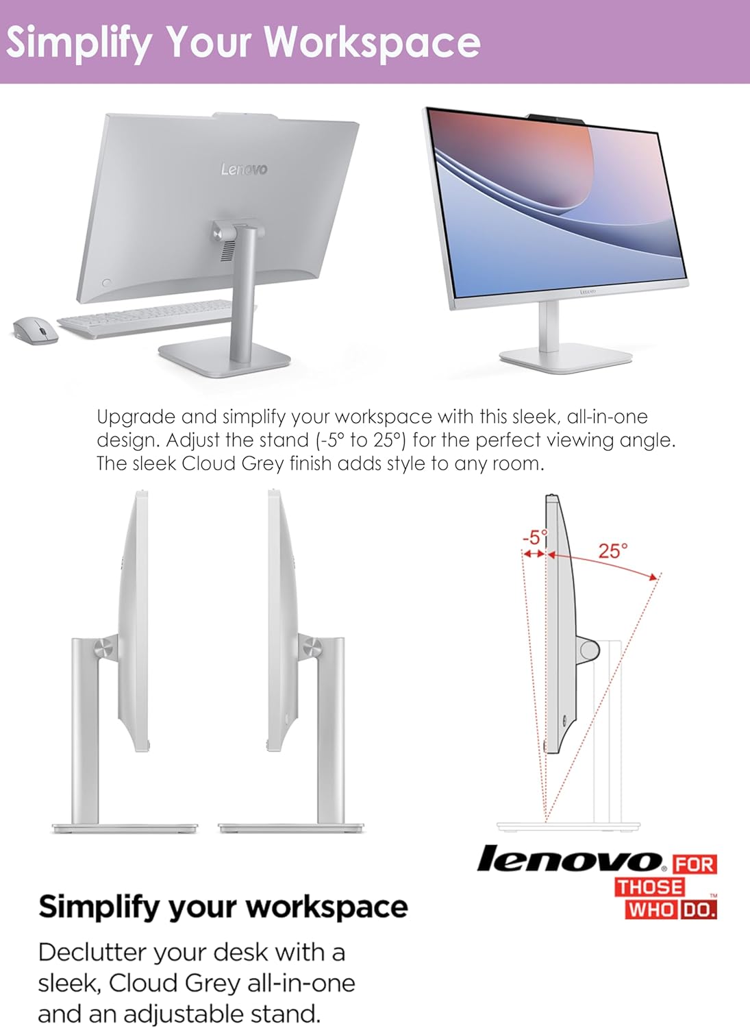 Lenovo All in One Desktop, Intel Ultra-Fast Quad-Core CPU| 24 inch Full HD Display| 16GB RAM, 512GB PCIe SSD| Wi-Fi 6| Bluetooth| USB, Ethernet Port| Windows 11 | HDMI Out| Wireless Keyboard & Mouse
