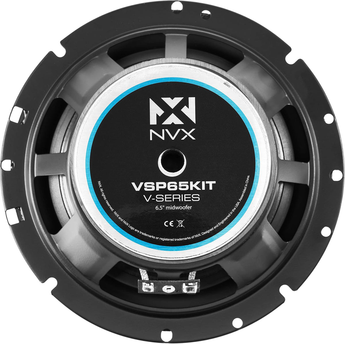 NVX VSP65KIT 750W Peak (250W RMS) 6.5" V-Series 2-Way Component Speaker System with 25mm Silk Dome Tweeters
