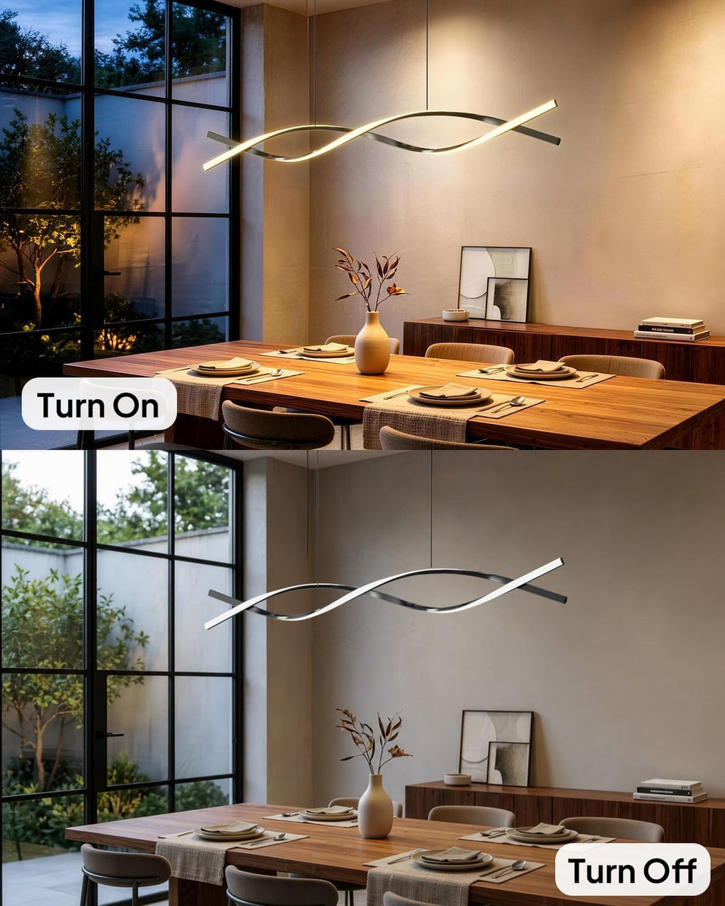 39.4in Modern Chandeliers for Dining Room, 3000K-6000K Adjustable & 10%-100% Dimmable Island Lights for Kitchen, Dining Table Lights Over Dining Areas, Workbench