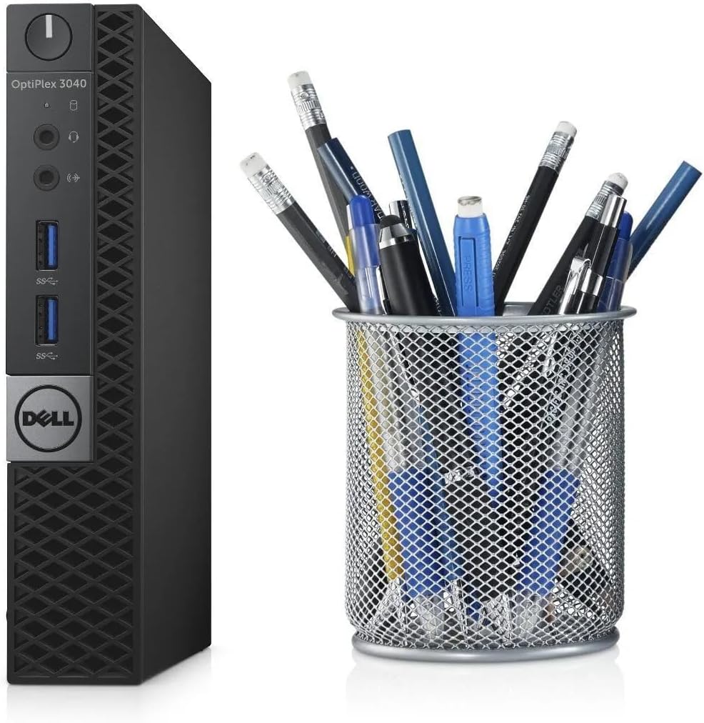 Dell OptiPlex 3040 Micro PC Mini Desktops, Intel Core 6th Gen 3.2GHz, 8 GB RAM, 256 GB SSD, WiFi, Bluetooth, Keyboard & Mouse, Windows 11 Pro (Renewed)