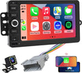 QLED Radio for Chevy Chevrolet Silverado SSR Tahoe 2003-2006,GMC Siera Yukon 2003-2006,Hummer H2 2003-2007,CarPlay Android Auto Ready,Touch Screen Stereo,Free Back Camera