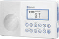 Sangean H202 AM/FM Weather Alert Waterproof Shower Radio, White