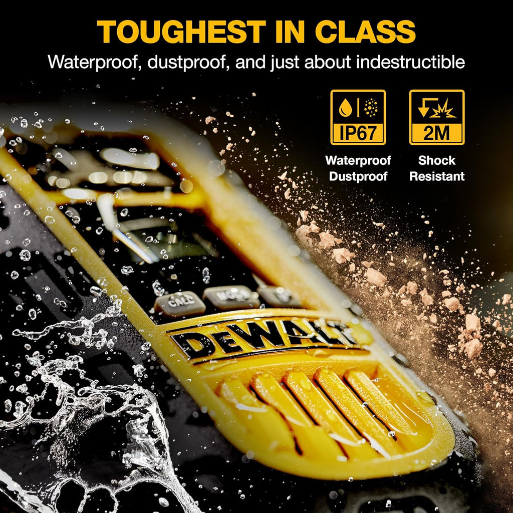 DEWALT DXFRS800 FRS Walkie Talkies, Long Range 2 Way Radio, 2W, IP67 Waterproof, 6 Pack with Gang Charger, DXFRS800-BCH6