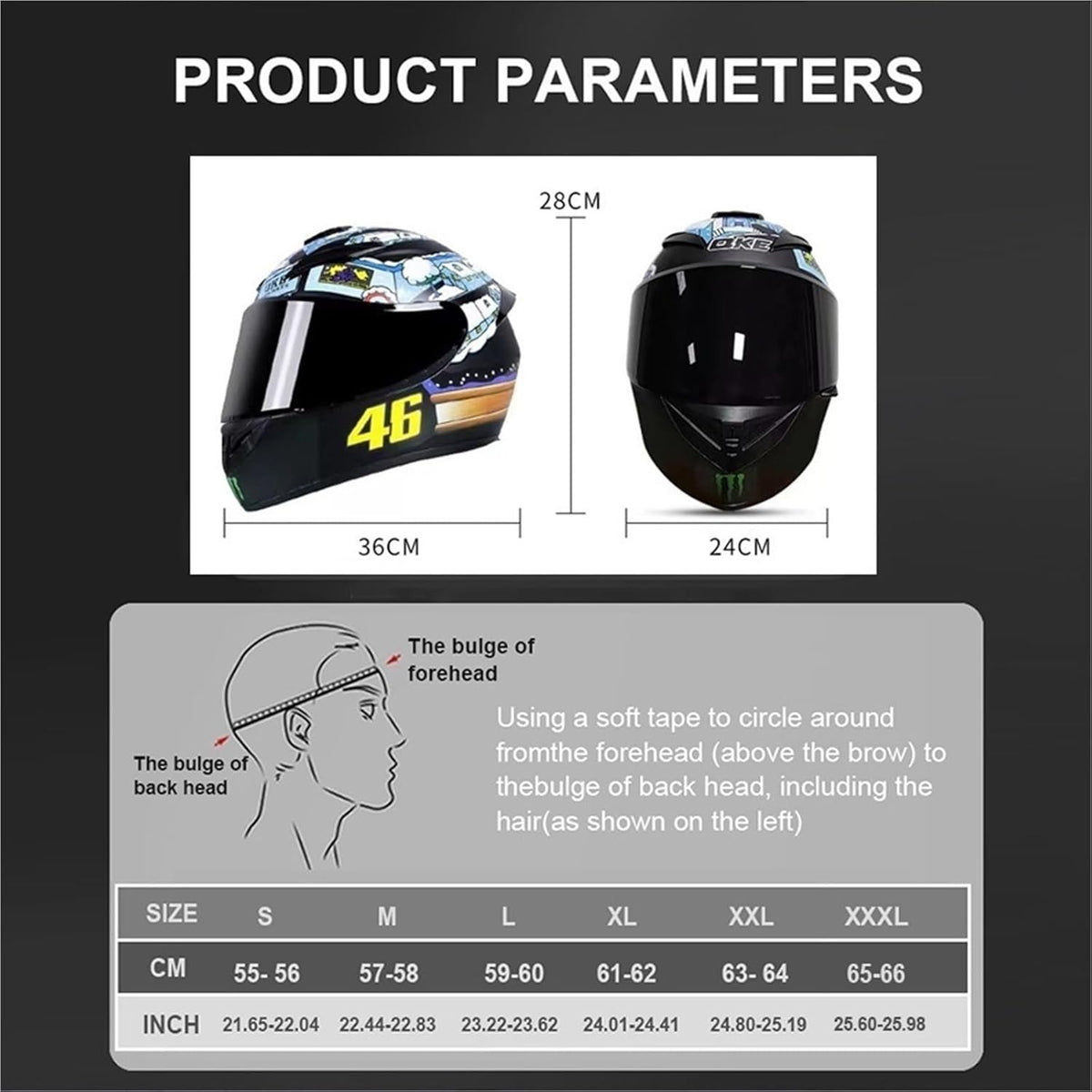 Bluetooth Full Face Motorcycle Helmet, DOT Approved Integrated Helmet, Built-in Dual Speaker with Microphone, Multiple Vents Motorbike Helmet Street Bike Helmet