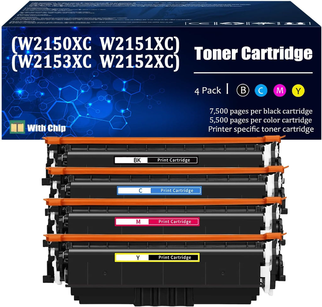 W2150XC W2151XC W2153XC W2152XC Toner Cartridges Work for HP Color LaserJet Pro MFP 4301 4302 4303 Series Printers