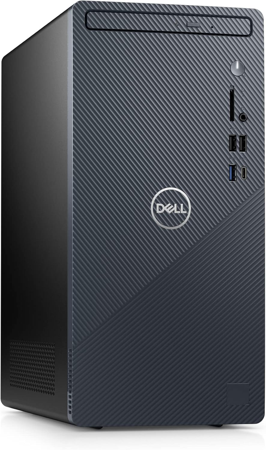 Dell Inspiron 3910 Desktop Computer Tower - 12th Gen Intel Core i5-12400, 16GB DDR4 RAM, 256GB SSD + 1TB HDD, Intel UHD Graphics 730, WiFi 6, HDMI, Bluetooth, USB-C, Windows 11 Home - Blue