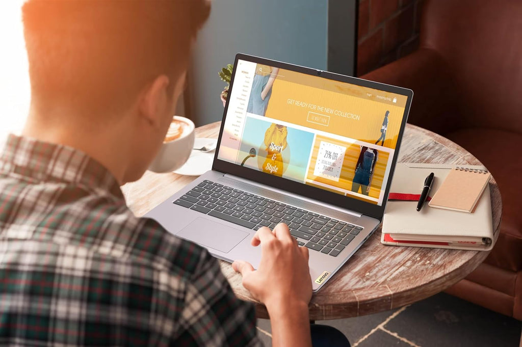 Lenovo Chromebook Flagship 15.6" FHD Laptop Computer for Business Student, Intel Celeron N4500, 4GB RAM, 320GB Storage (64GB eMMC+ 256GB Card), WiFi 6, Long Battery, Chrome OS +MarxsolAccessory