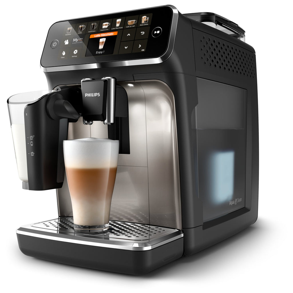 PHILlPS EP5547/90 Serie 5500 LatteGo 19 Kaffeespezialitäten Kaffeevollautomat Schwarz verchromt